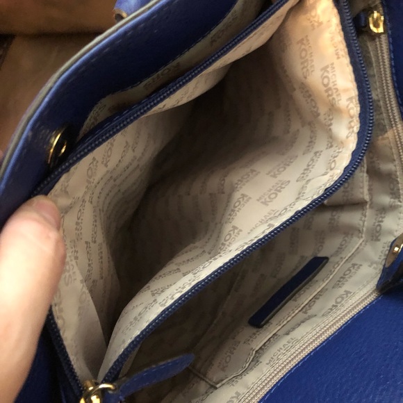 Michael Kors Hamilton Bag Royal Blue - Picture 14 of 14